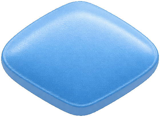 Illustration of a blue diamond-shaped tablet