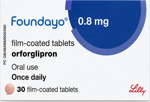 Foundayo 0.8mg tablets pack
