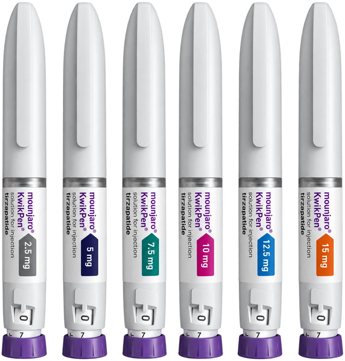 Mounjaro KwikPen in all six strengths