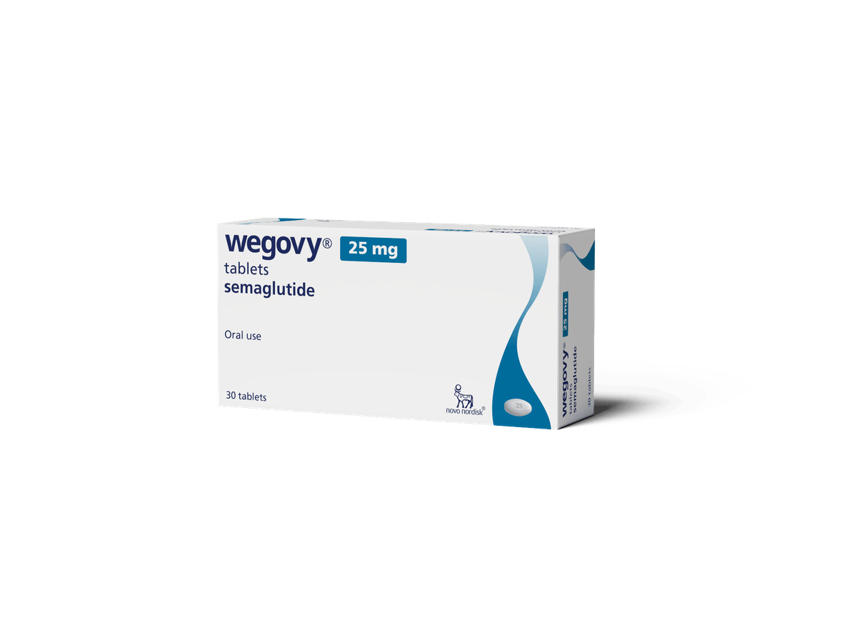 Wegovy 25mg tablet pack