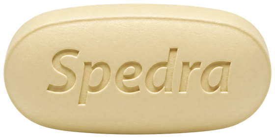 Illustration of a pale yellow oval tablet