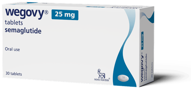 Wegovy 25mg tablet pack