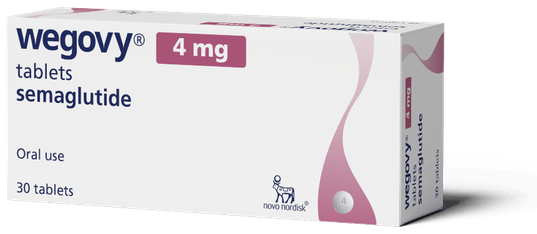 Wegovy 4mg tablet pack